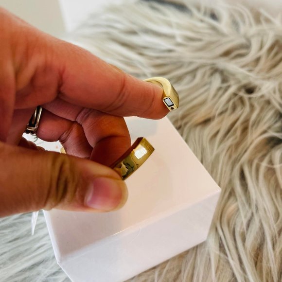 Coach Pave Signature Hinged Bangle - Picture 2 of 3